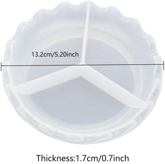 Dish Resin Mold, Jewelry Resin Silicone Mold Dishes Plate Container Model Making Casting Mold Jewelry Craft Mould Tool