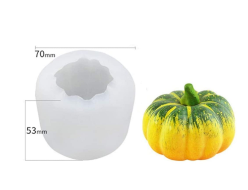 Cake DIY 3D Pumpkin Mold for Halloween Thanksgiving Christmas, Handmade Soap, Clay, Candle, Silicone Mold Baking Making Tools