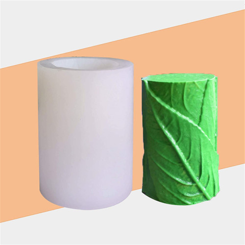 Tree Leaf Candle Mold Silicone Clay Soap Mould DIY Chocolate Fondant Cake Decor for Making Beeswax Candles Soaps Lotion Bars Bath Bombs