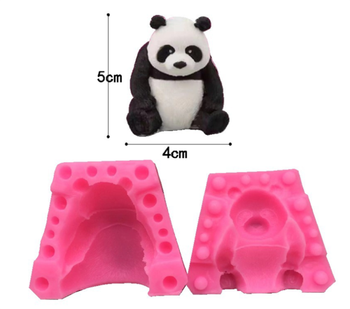 3D Panda  Cake Topper Decoration Candy Chocolate Gumpaste Sugarcraft Moulds Panda