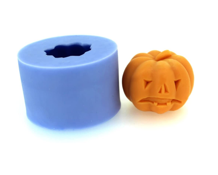 3D Pumpkin Silicone Mold Soap Candle Making Tools Halloween Theme Chocolate Candy Mould