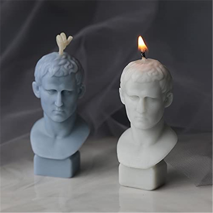 3D Candle Mold  Candle Molds for Gypsum Portrait Moulds for Making DIY Soap,Scented Candle, Chocolate,Aromatherapy Plaster or Epoxy Resin Making Silicone Moulds