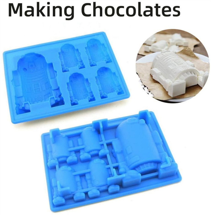 Silicone Chocolate Candy Molds For Star Wars Fans,Mold For Jello,Cake Decoration, Caryon, Pudding, Wax, Ice Cube