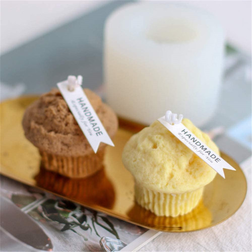 Muffin Cup Candle Mould Silicone Mold Handmade Aromatherapy Soap Mould Wax Model DIY Candle Making Mould Home Decor