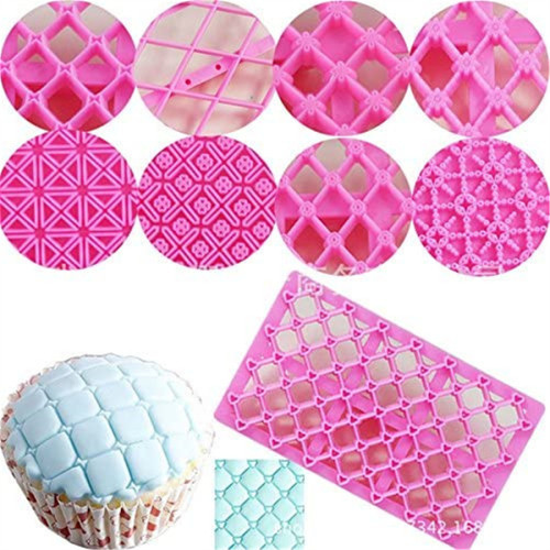 9pcs/set Embosser Fondant Cake Baking Sugarcraft Decorating Mold Cookie Tools Mold Home Kitchen Accessories