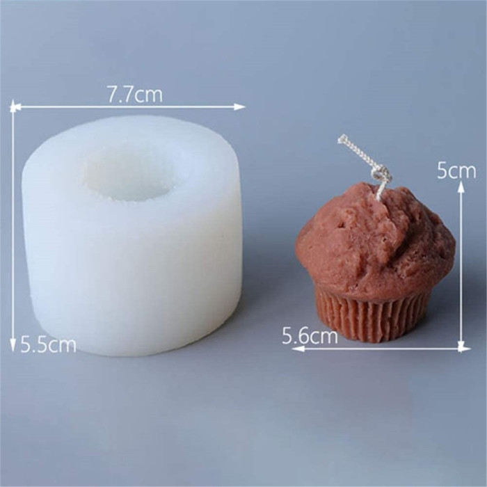 Muffin Cup Candle Mould Silicone Mold Handmade Aromatherapy Soap Mould Wax Model DIY Candle Making Mould Home Decor