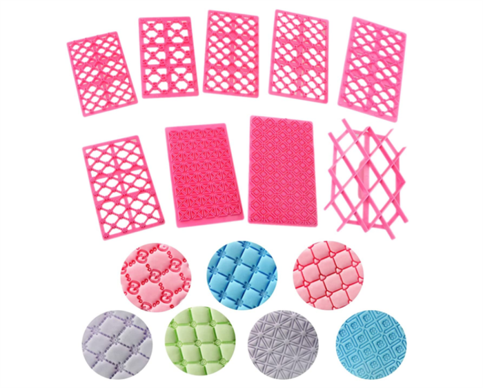 9pcs/set Embosser Fondant Cake Baking Sugarcraft Decorating Mold Cookie Tools Mold Home Kitchen Accessories
