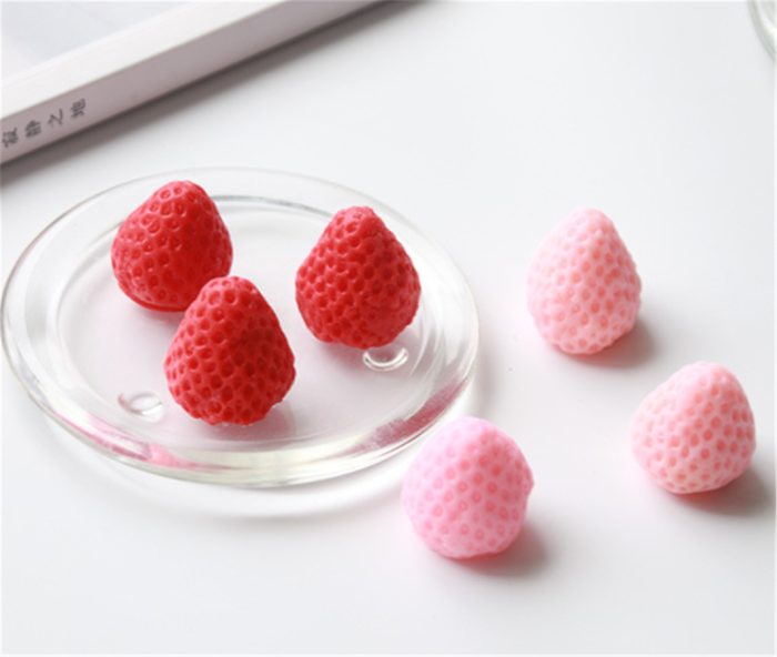 Large Strawberry Mold for Fondant, Gum Paste, Cake Topper Decorating, Chocolate, Candy, Ice Cube, Jello, Polymer Clay, Crayon