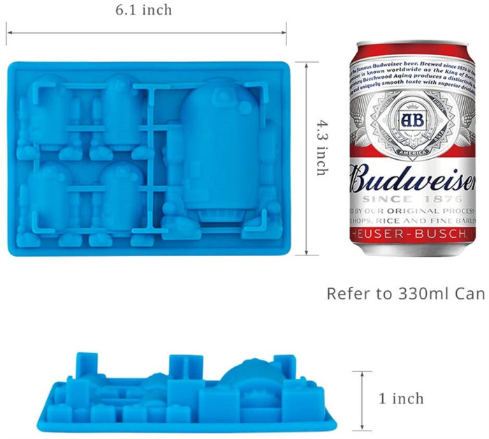 Silicone Chocolate Candy Molds For Star Wars Fans,Mold For Jello,Cake Decoration, Caryon, Pudding, Wax, Ice Cube