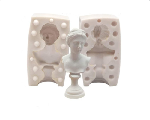 3D Figure Plaster Candle Mold,Retro Celebrity Head Portrait Simulation Sculpture Mold,DIY Soap Crafts Making Mold, Suitable for Home Wedding Receptions Birthdays Party Decoration