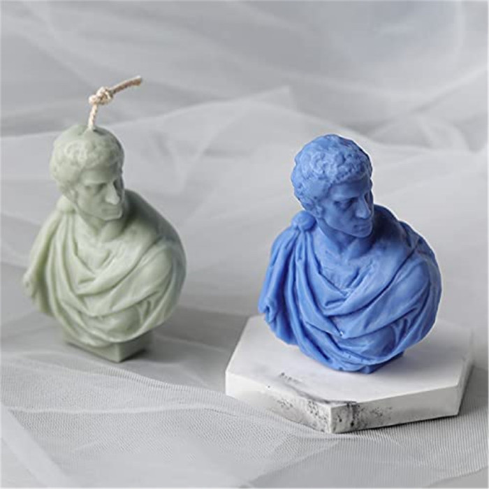 3D Bust Mould, Sketch Plaster Silicone Mold Nordic Style Mould for DIY Craft Homemade Soap Statue Aroma Candle Epoxy Resin