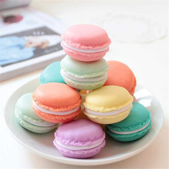 6-Cavity 3D Macaroon/Macaron Hamburger Silicone Mold for Fondant, Cake/Cupcake Decorating, Baking, Gum Paste, Chocolate, Candy, Polymer clay, Mini Soap, Bath Bomb