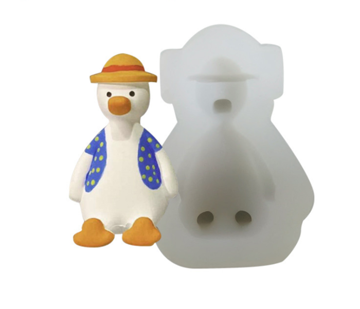 Duck Silicone Fondant Mold for Baby Shower Cake Topper,Decoration Candle Bath Bomb Resin Mould Chocolate,Polymer Clay,Soap,Crafting Projects