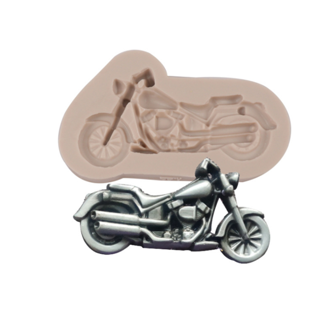 Motorcycle Silicone Molds Fondant Cake Ice Cream Mouss Mould Fondant Chocolate Pudding Jelly Cake Tools by Runloo(Random color)