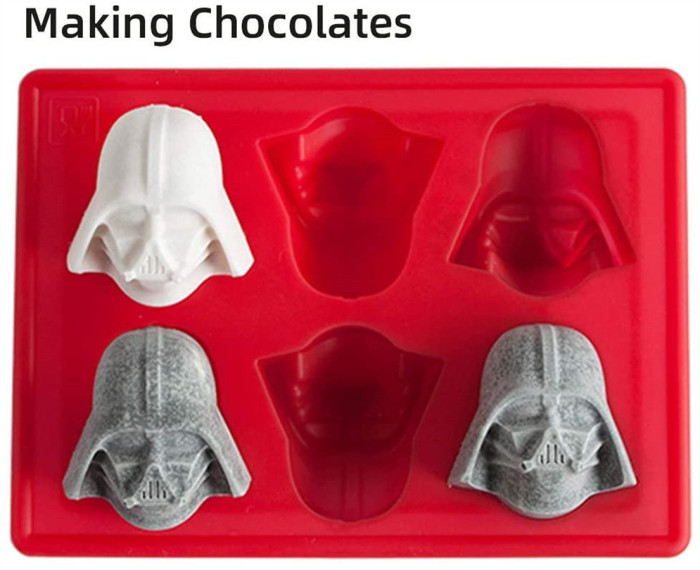 Silicone Chocolate Candy Molds For Star Wars Fans,Mold For Jello,Cake Decoration, Caryon, Pudding, Wax, Ice Cube