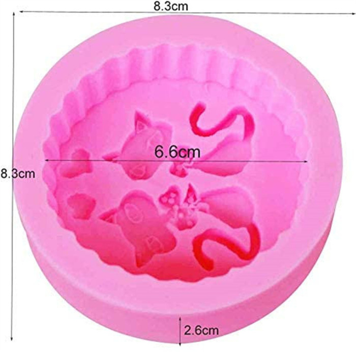 Silicone Mold cat, cat Love Shape Craft Art Silicone Soap Mold, cat Love Craft Molds DIY Handmade Soap Molds