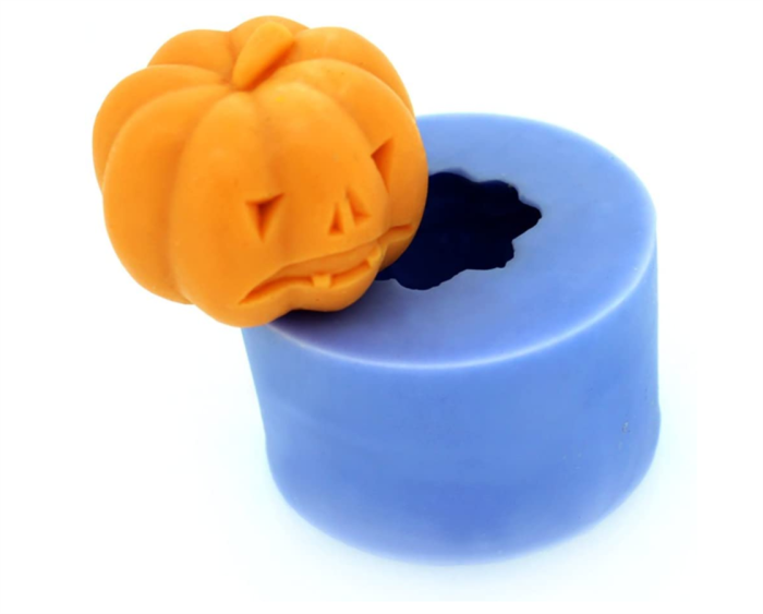 3D Pumpkin Silicone Mold Soap Candle Making Tools Halloween Theme Chocolate Candy Mould
