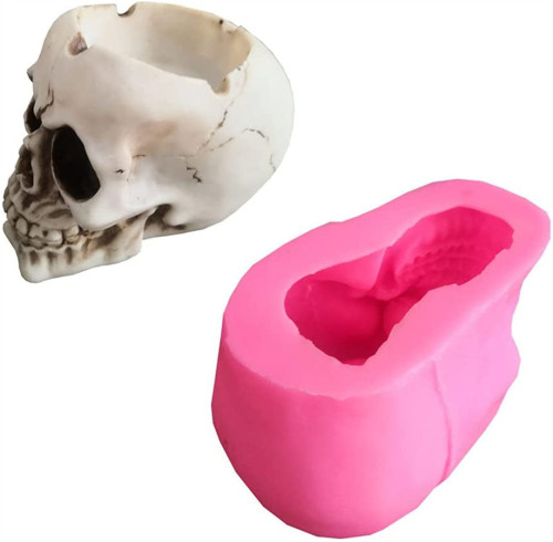 Skull-Shaped Ashtray Silicone Mold - Jewelry Epoxy Resin Casting Jewelry Tool Making Resin DIY Craft Home Decoration