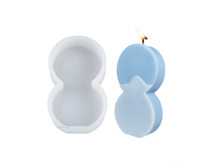 Geometric Shape Silicone Molds 3D Candle Mold Line Aromatherapy Gourd shape Candle Moulds Chocolate Mold Cake Decorating Mould