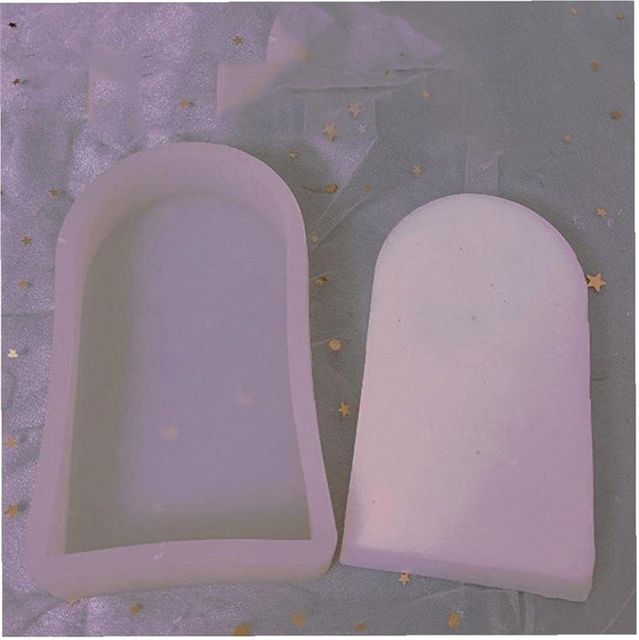 Candle Mould Silicone Mold 3D Geometric Door Shape for DIY Scented Candle Gift Wax Craft Making Home Wedding Party Decoration Handcraft Ornaments