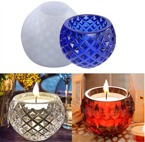 Candles Holders Resin Mold,Votive Bowl Resin Molds Silicone Candlestick for Epoxy Resin DIY Crystal Votive Candle Holders Wedding Party Home Decoration