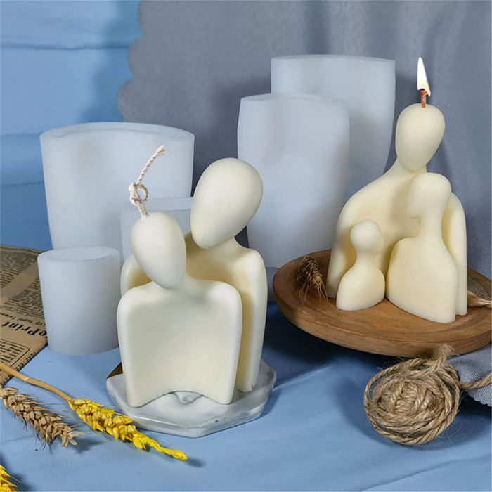 Candle Molds Silicone- Art Body, 3D Candle Molds for Candle Making, DIY Soap,Candle, Chocolate, Plaster Or Epoxy Resin