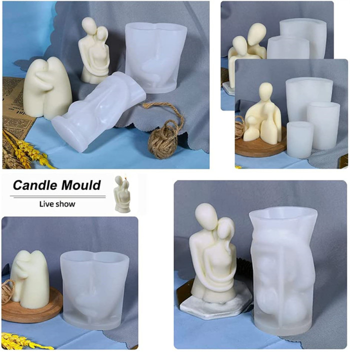 Candle Molds Silicone- Art Body, 3D Candle Molds for Candle Making, DIY Soap,Candle, Chocolate, Plaster Or Epoxy Resin
