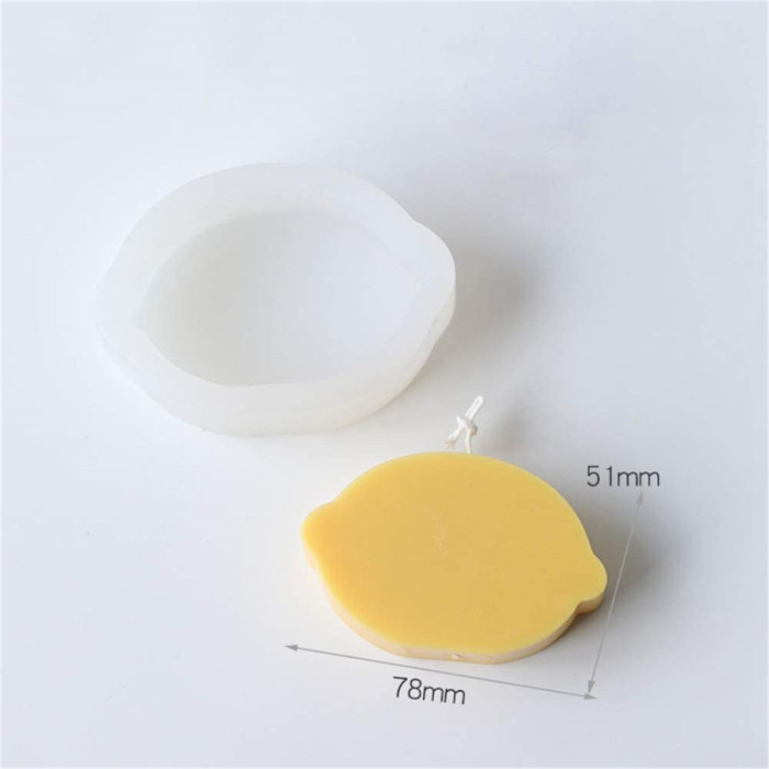 2Pack Lemon and Vase Shaped Silicone Mold for DIY Making Candle, Handmade Soap and Crafts, Reusable Epoxy Resin Candle Silicone Mold for DIY Homemade Family Crafts Decoration