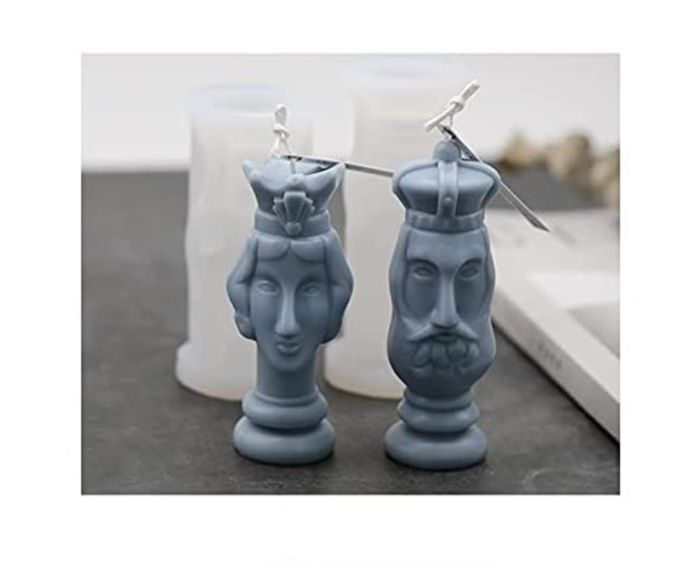 Silicone Mold for Candle Making 3D Ancient King and queen Candles Resin Mould Epoxy Resin Casting Molds DIY Aromatherapy Candles, Wax, Soaps, Polymer Clay