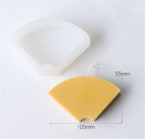 Geometric Shape Silicone Molds 3D Candle Mold Line Aromatherapy Fan Moulds Chocolate Mold Cake Decorating Mould