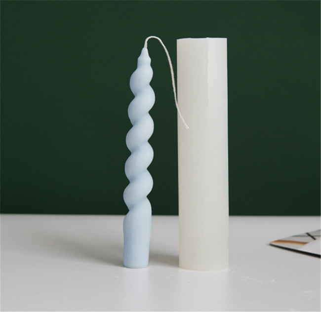 Spiral Taper Candle Mold, Taper Mold DIY, Silicone Candle Mold, Candle Mold for Candle Making, Candle Mold Twist, Silicone Mold for Candle, Twisted Candlestick Mold