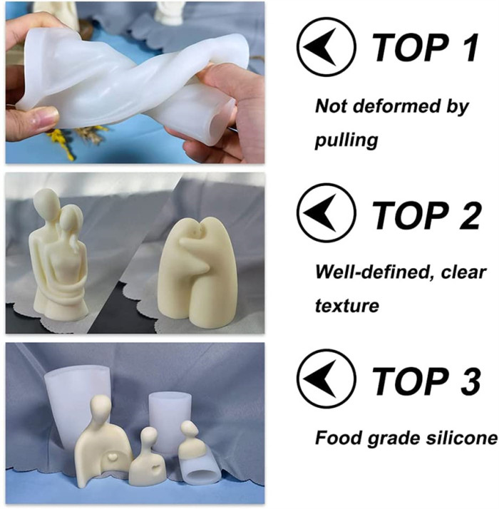 Candle Molds Silicone- Art Body, 3D Candle Molds for Candle Making, DIY Soap,Candle, Chocolate, Plaster Or Epoxy Resin