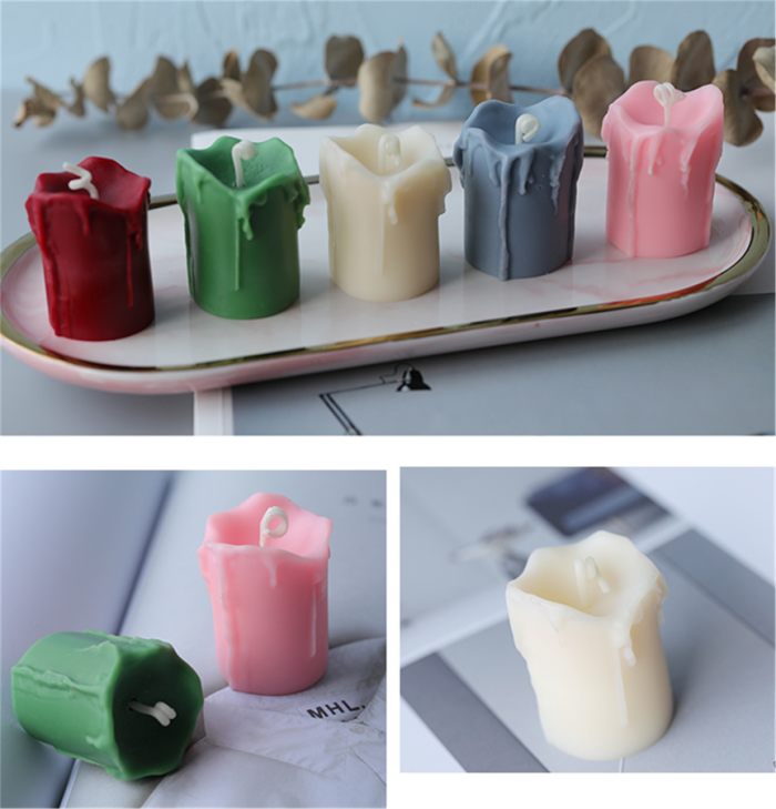 New Designed Tearful Shaped Silicone Mold for DIY Making Candle, Handmade Soap and Crafts, Reusable Epoxy Resin Candle Silicone Mold for DIY Homemade Family Crafts Decoration