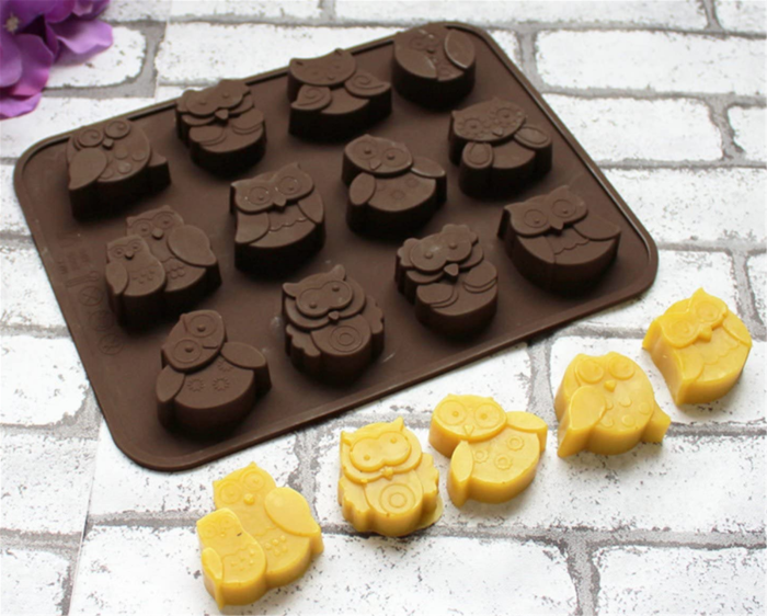 Halloween Night Owl Silicone Baking Molds Bakeware for Halloween Theme Chocolate, Muffin Cups, Ice Cube, Soap, Wafer, Cake, Bread, Tart, Pie, Flan, Pudding, Candy, Jello Shot and More