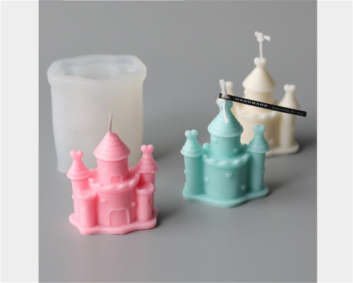 3D Castle Silicone Resin Epoxy Mold Handmade Craft Soap Aromatherapy Plaster Candle Mold Decorating Tools
