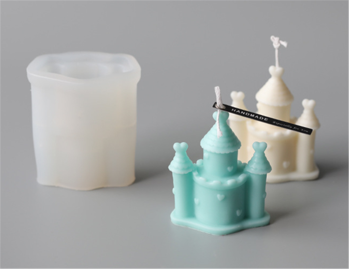 3D Castle Silicone Resin Epoxy Mold Handmade Craft Soap Aromatherapy Plaster Candle Mold Decorating Tools