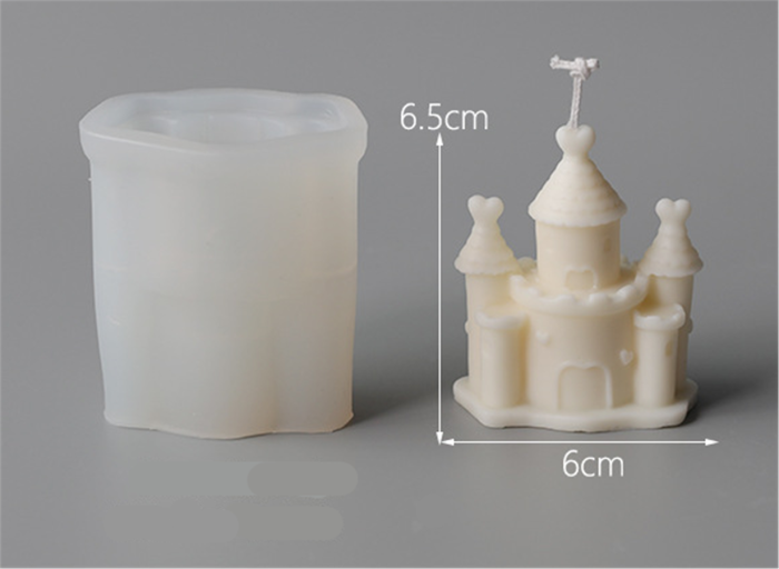 3D Castle Silicone Resin Epoxy Mold Handmade Craft Soap Aromatherapy Plaster Candle Mold Decorating Tools