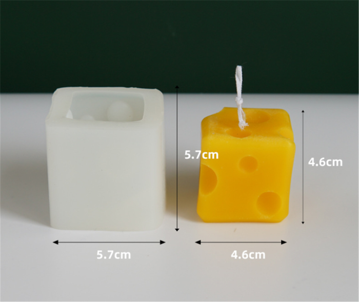 Square Cheese Candle Mold European and American Classical Characters Scented Candle Material Mold Home Decoration epoxy Resin Silicone molds Unique
