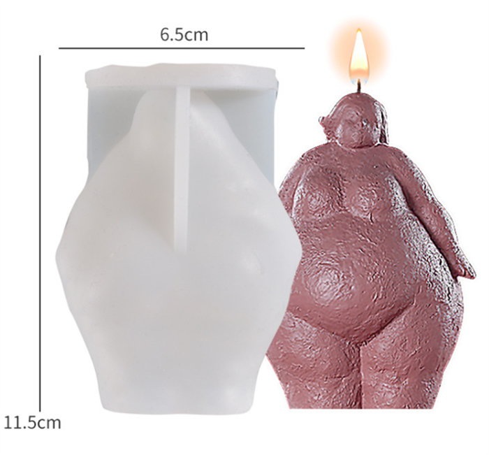 Creative 3D Human Body Silicone Mold, Sitting with Hands Around Knees Ornaments Resin Casting Molds Body Sculpture Candle Mould DIY Crafts Making Wax Mould Tools Female Fragrance Epoxy Molds