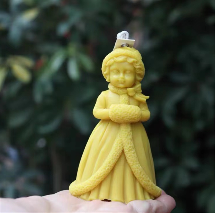 Christmas Princess silicone mold gypsum fragrance expanding stone mold, creative candle manual soap clay mold etc