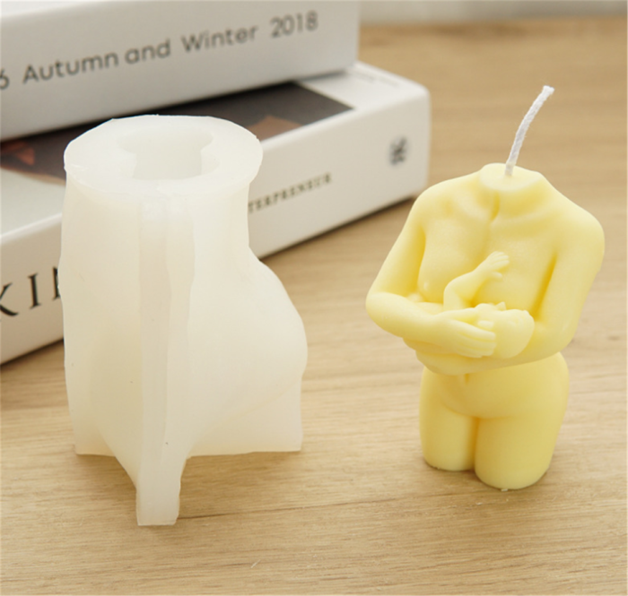 Human Body Silicone Candle Mold, Female Fragrance Candle Making Wax Mould, Women Sculpture Model DIY Soap Mold, 3D Resin Epoxy Casting Mold, for Desk Decor/Art Craft