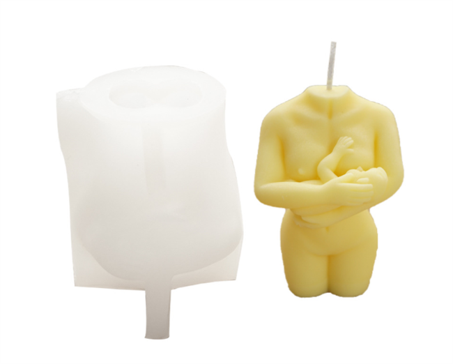Human Body Silicone Candle Mold, Female Fragrance Candle Making Wax Mould, Women Sculpture Model DIY Soap Mold, 3D Resin Epoxy Casting Mold, for Desk Decor/Art Craft