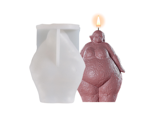 Creative 3D Human Body Silicone Mold, Sitting with Hands Around Knees Ornaments Resin Casting Molds Body Sculpture Candle Mould DIY Crafts Making Wax Mould Tools Female Fragrance Epoxy Molds