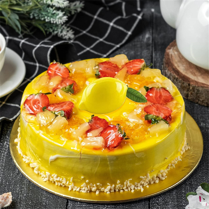 15 Cavity Lemon Shape Cake Mold, Creative Lemon-shaped Silicone Mould, 3D Fruit Shape French Dessert Mousse Molds, Chocolate Pastry Dessert Moulds Cakes Decorating Too for Candles Soaps