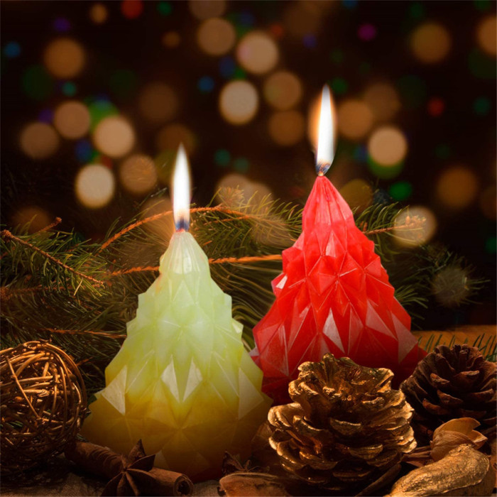 Christmas Tree Silicone Mold 3D Christmas Tree Resin Mold Epoxy Resin Casting Molds Candle Soap Handmade Mold for DIY Festival Craft Making Home Decoration