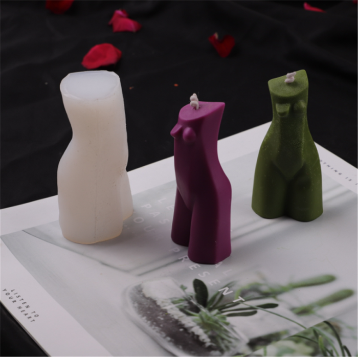 Silicone 3D Body Candle Making Mold Female Model Resin Epoxy Casting Mould Modern Figure Figurine Wax Soap Jewelry Agate Craft Molds Handmade Gift DIY Tool Home Party Decor