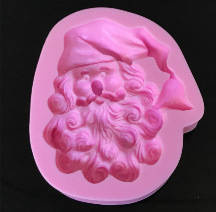 3D Christmas Santa Claus Silicone Fondant Molds Chocolate Gumpaste Fondant Cake Decorating Tools