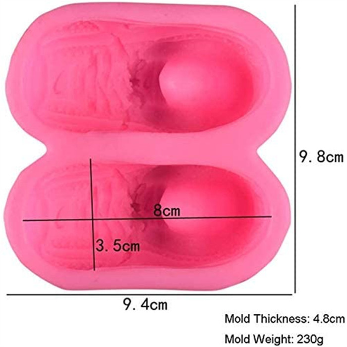 Silicone Molds 3D Sneaker, Shoes Shape Craft Art Silicone Resin Molds, Craft soap Molds DIY Handmade Cake Fondant Candle Molds