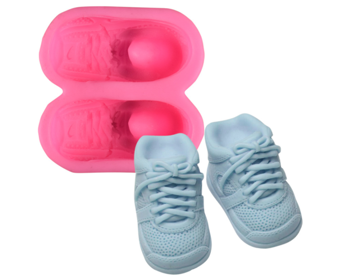 Silicone Molds 3D Sneaker, Shoes Shape Craft Art Silicone Resin Molds, Craft soap Molds DIY Handmade Cake Fondant Candle Molds