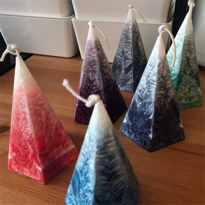 Pyramid Candle Mold-Durable PC Candle Mold for Making Candles
